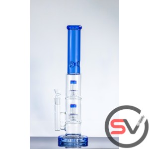 DOUBLE CHAMBER WATER PIPE 18inch (THICK GLASS WATER PIPE)